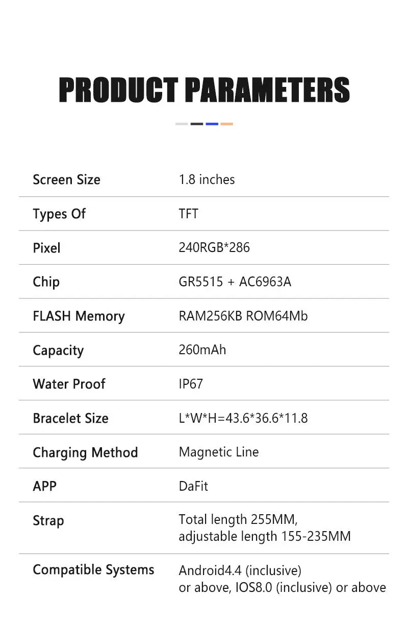 Lige P-45 Smartwatch - VitaTech