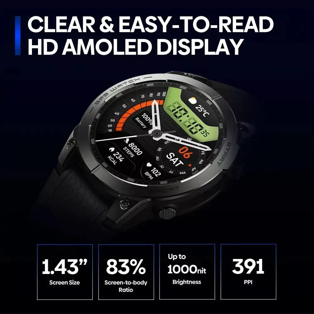 Zeblaze Stratos-3 Pro Smartwatch - VitaTech